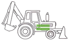 Electric Backhoe loader